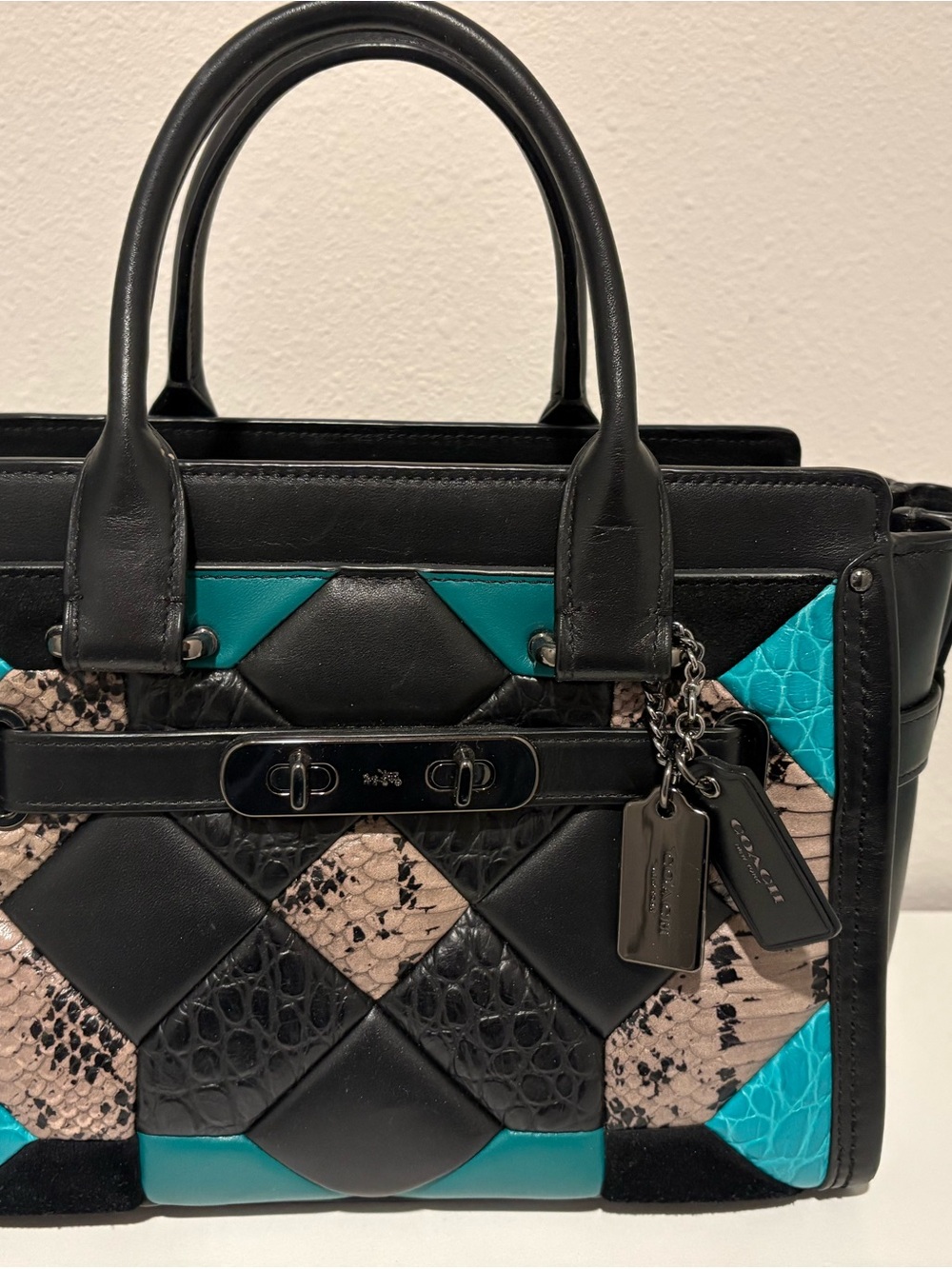 Coach Patchwork Leather Satchel